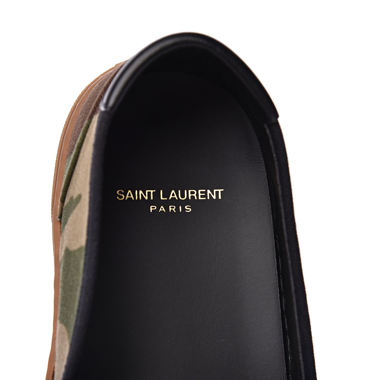 Canvas Camouflage Mens Venice Slip On Sneakers 47 Kaki