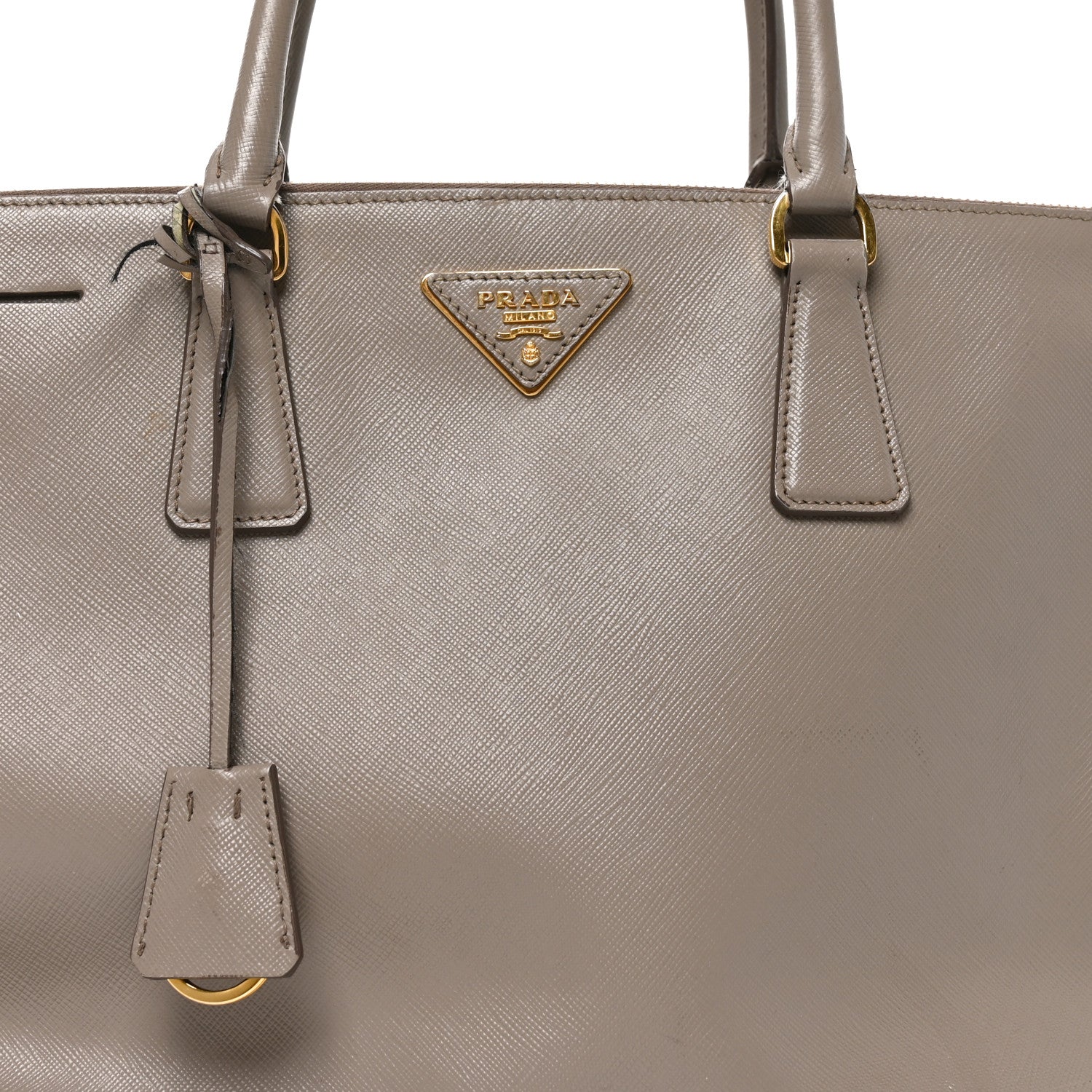 Prada Saffiano Large Galleria Double Zip Tote Argilla 6 of 8