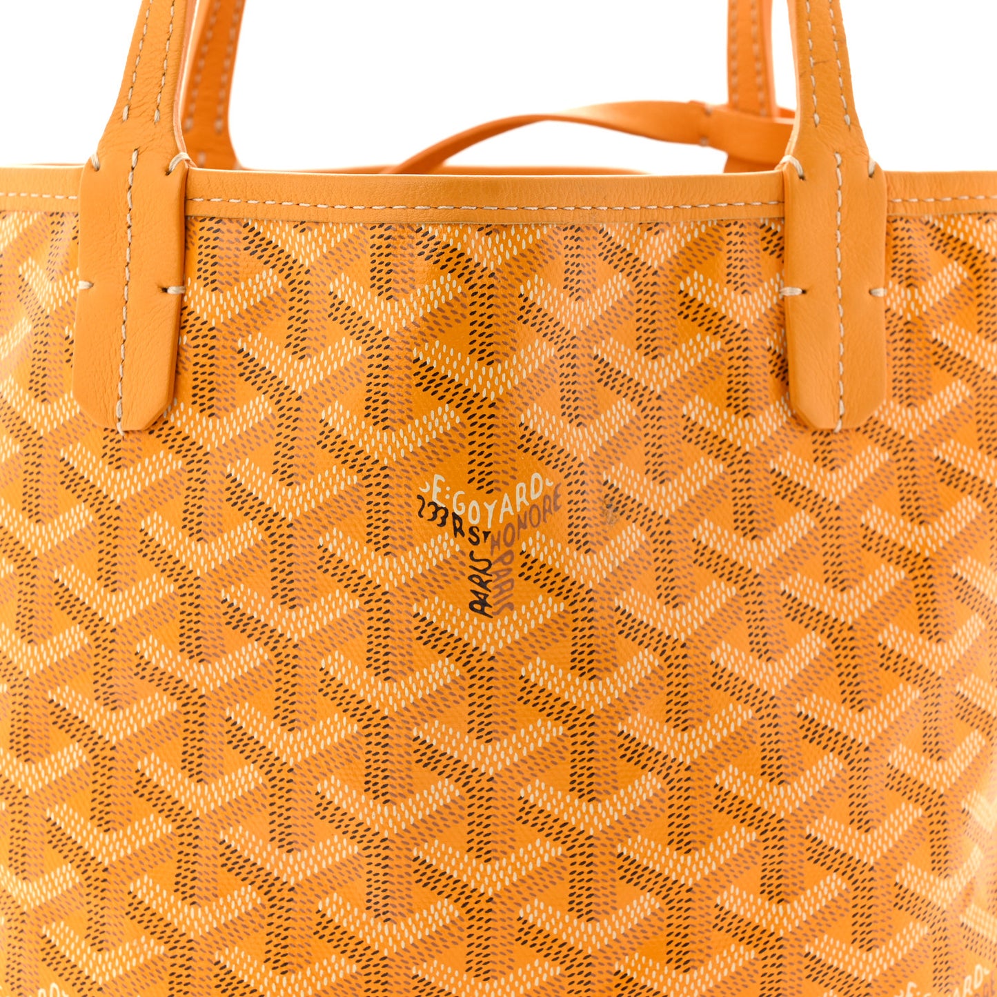 Goyardine Reversible Mini Anjou Yellow