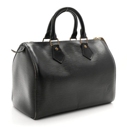 Louis Vuitton Epi Speedy 25 Black 3 of 12
