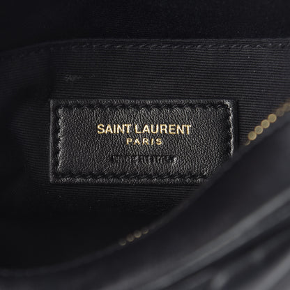 Saint Laurent Calfskin Matelasse Monogram Lou Belt Bag Black 6 of 10