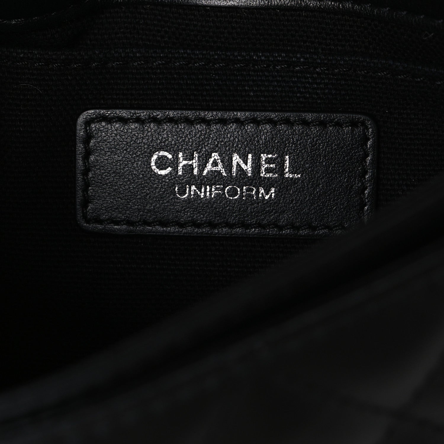 Chanel Calfskin Quilted CC Uniform Flap Belt Bag Black 5 of 11