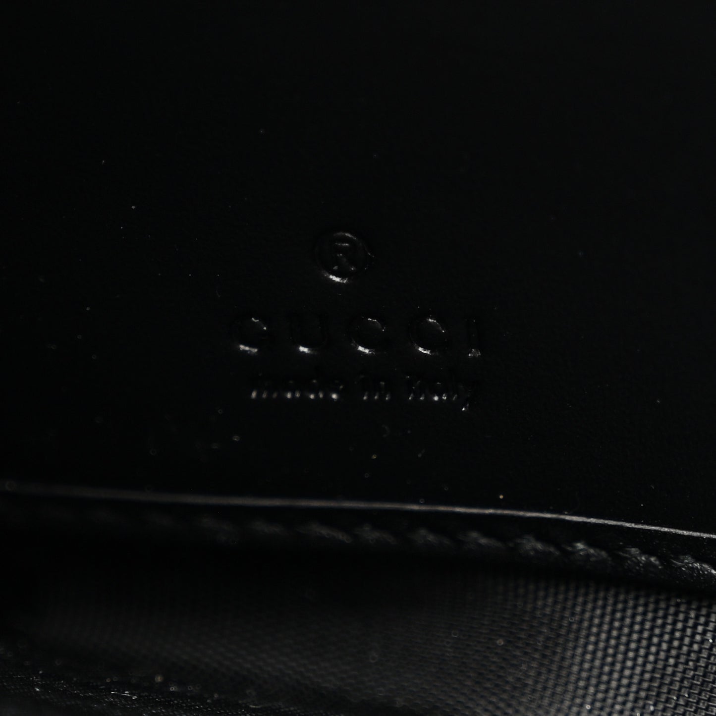 Guccissima Web Zip Around Wallet Black