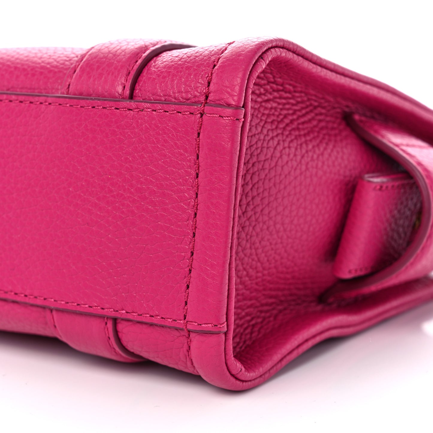 Grained Calfskin Mini The Tote Bag Lipstick Pink