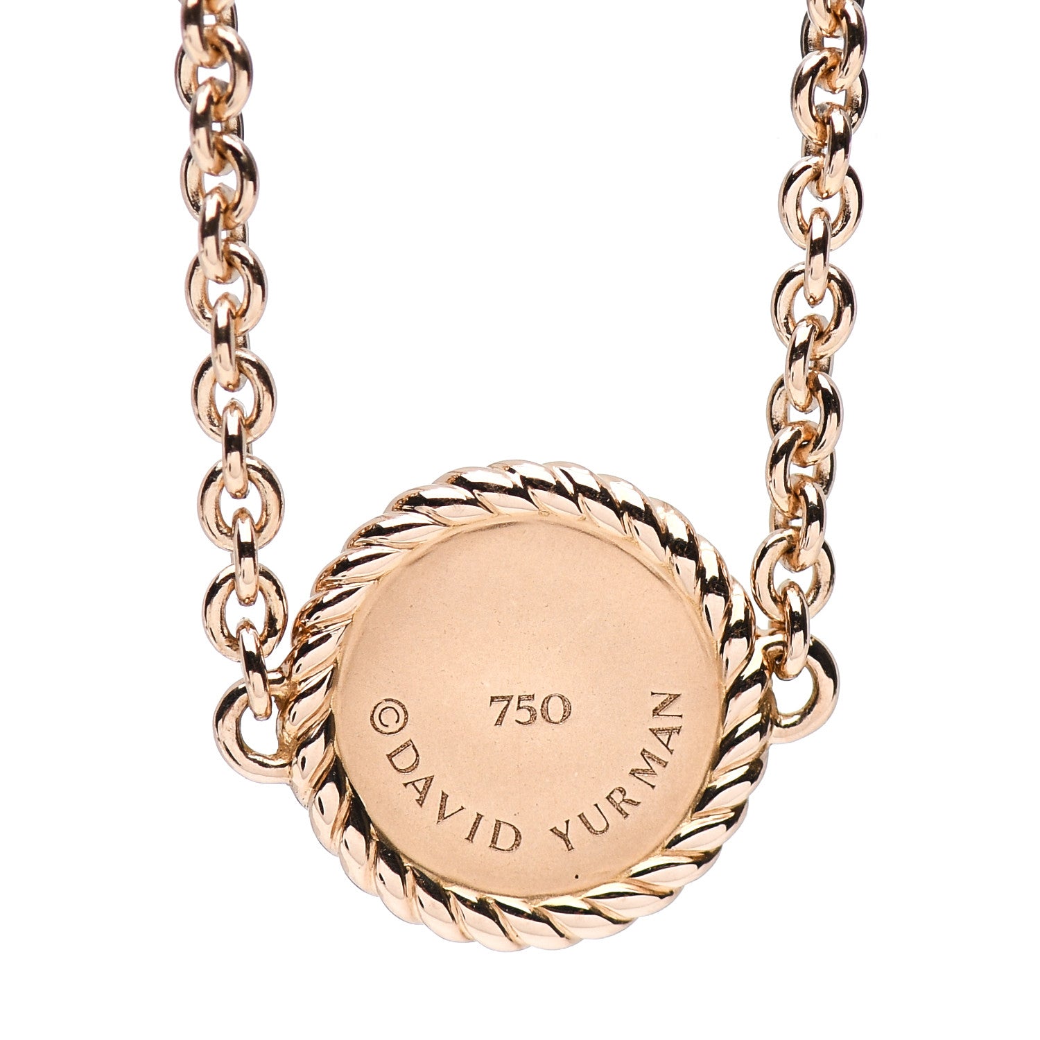 David Yurman 18K Rose Gold Diamond Cable Collectibles Pave Charm Bracelet 3 of 4