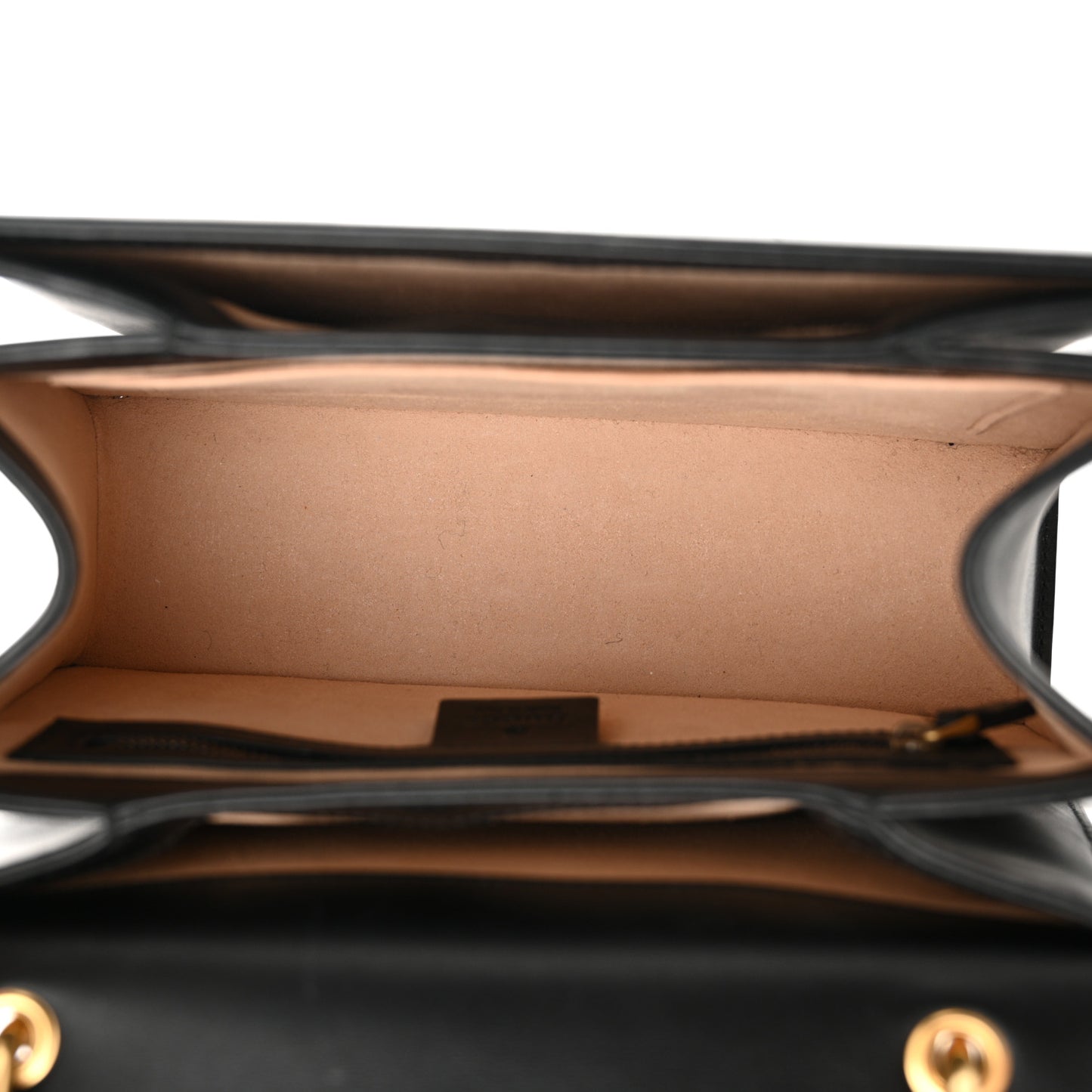 Calfskin Sylvie Web Small Queen Margaret Top Handle Bag Black