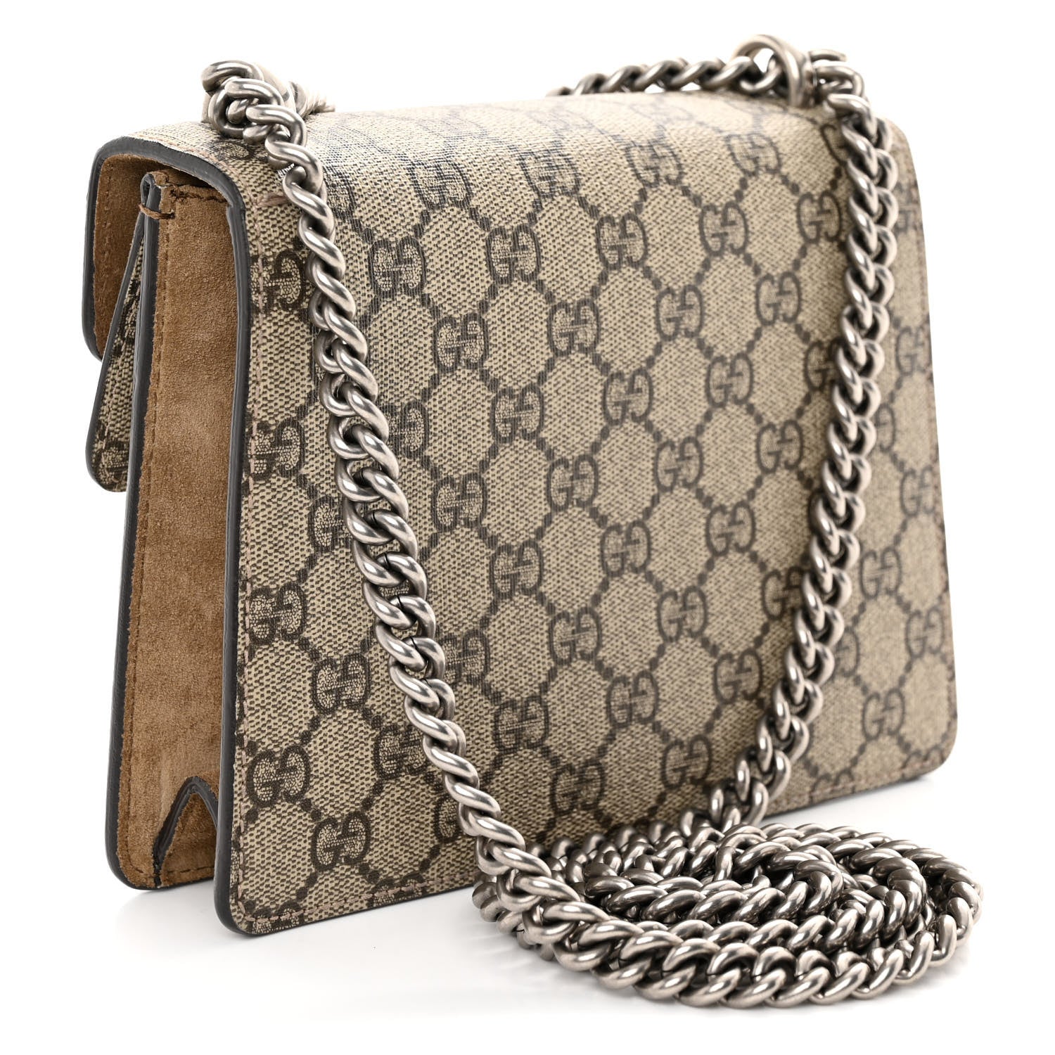 Gucci GG Supreme Monogram Mini Dionysus Shoulder Bag Taupe 3 of 12
