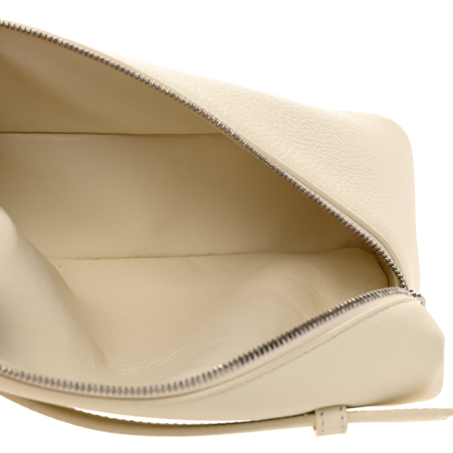 Grained Calfskin L19 Extra Pocket Pouch Whisper White
