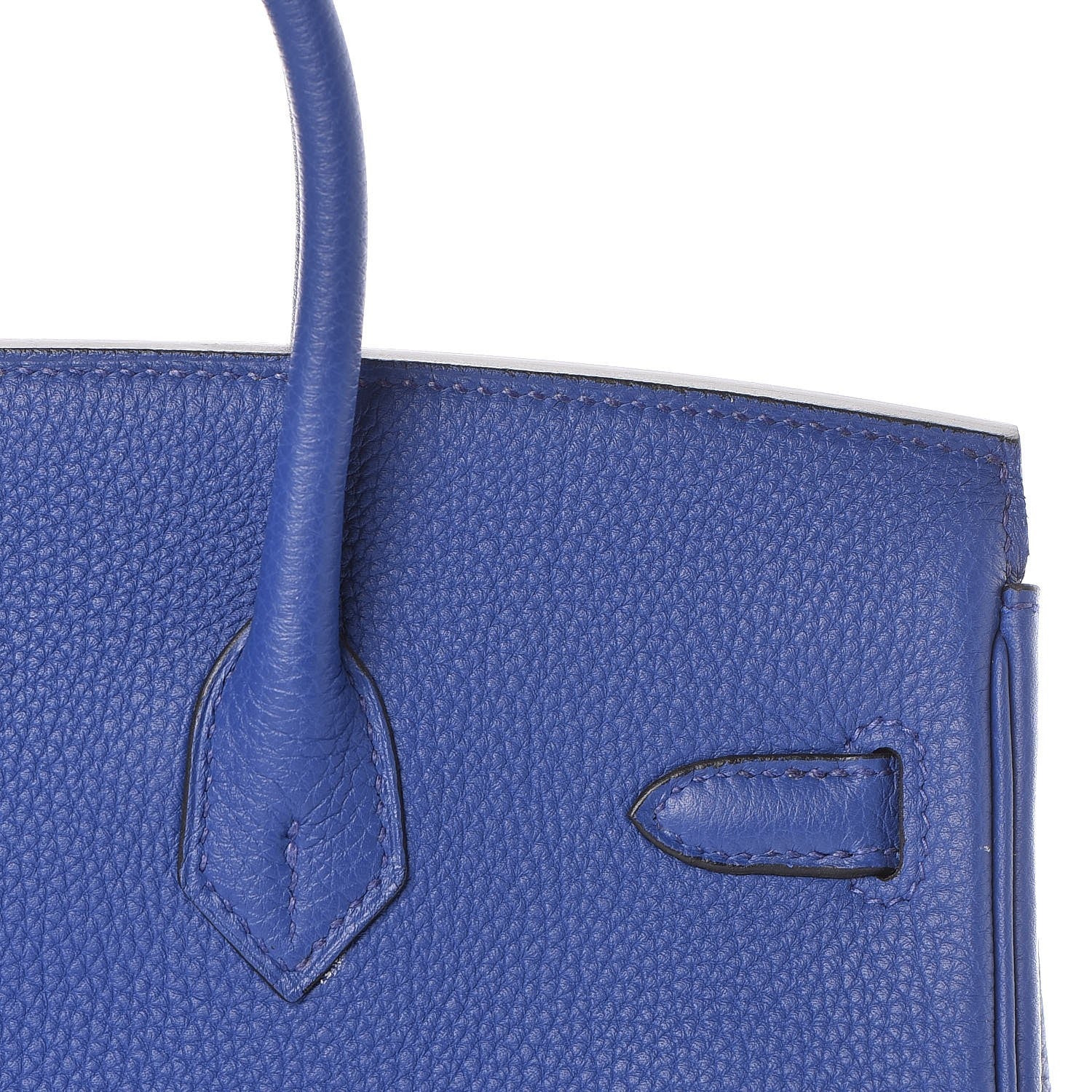 Hermes Togo Birkin 25 Bleu Electrique 8 of 26