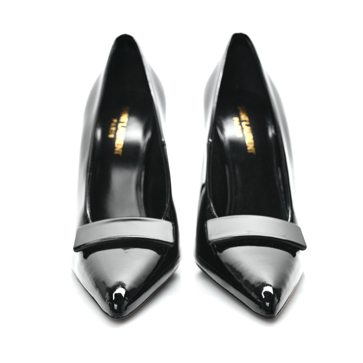Patent Calfskin Kayla 110 Pumps 38.5 Black