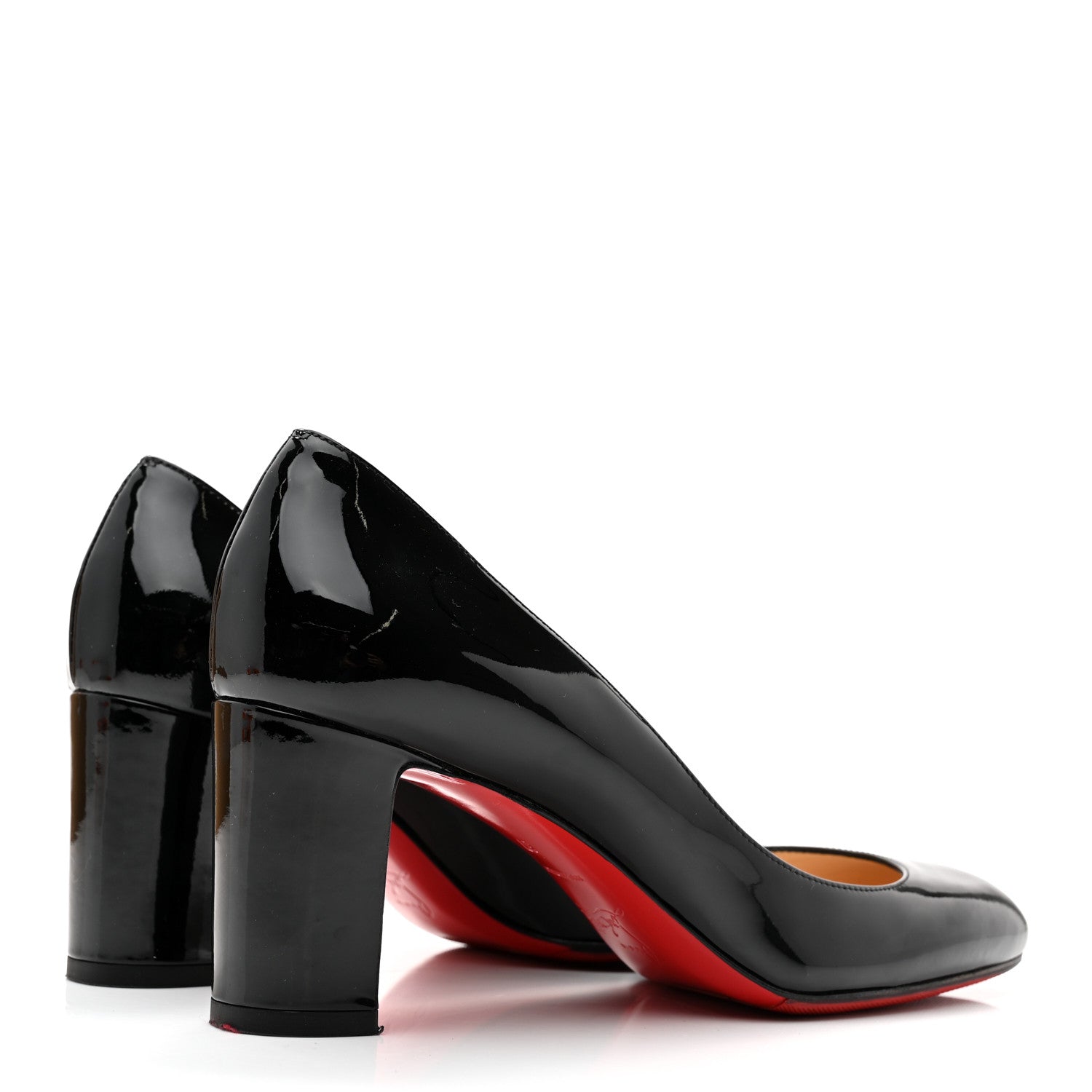 Christian Louboutin Patent Cadrilla 70 Pumps 37 Black 4 of 9