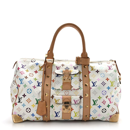 Louis Vuitton Monogram Multicolor Keepall 45 White 1 of 8