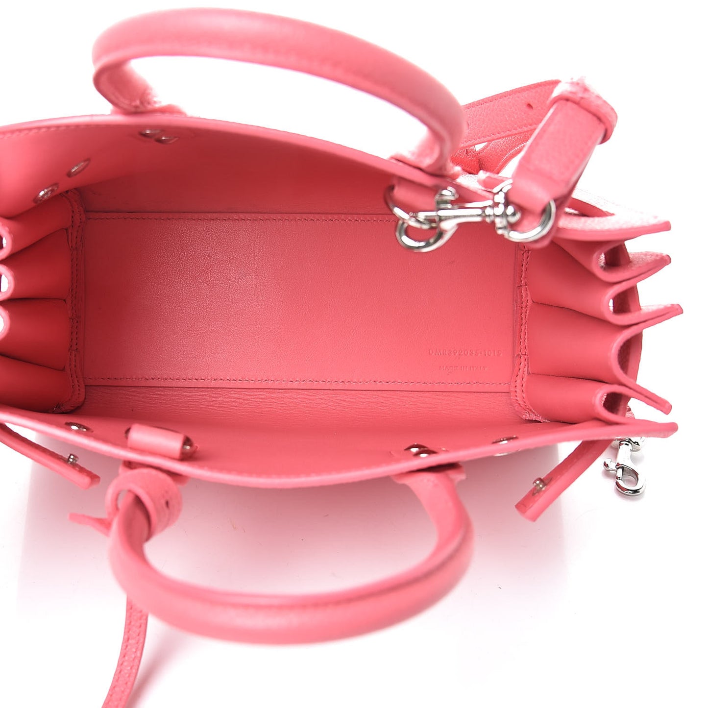 Grained Calfskin Nano Sac De Jour Rose Clair