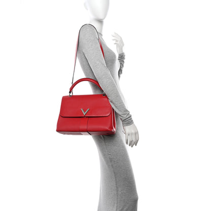 Louis Vuitton Calfskin Monogram Very One Handle Rubis Red 2 of 14