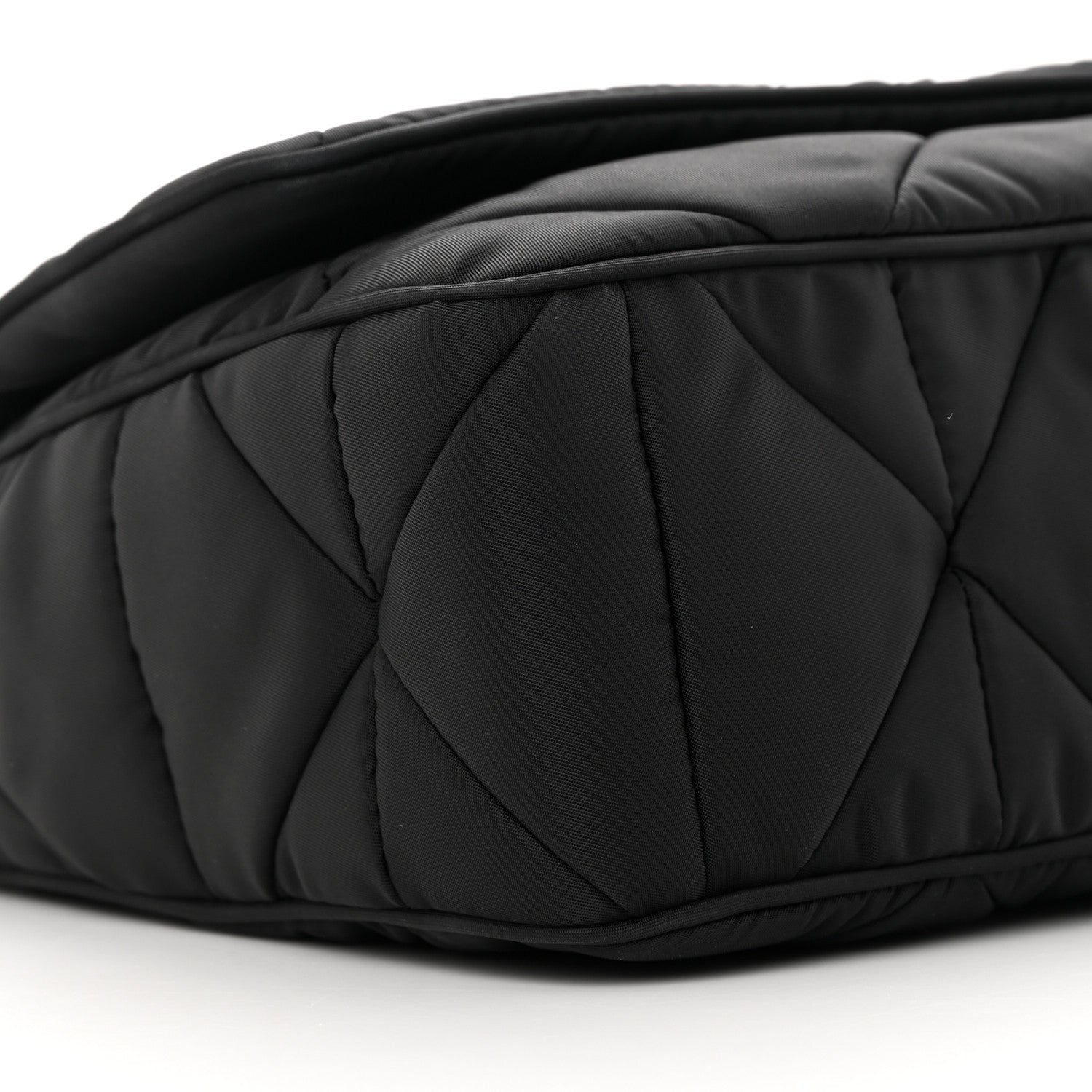 Prada Re-Nylon Quilted Padded Flap Shoulder Bag Black 11 of 18