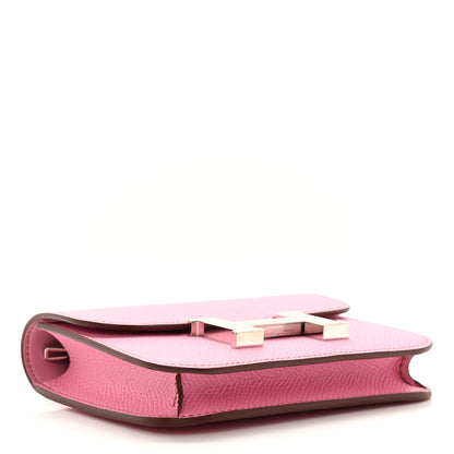 Hermes Epsom Constance Slim Wallet 5P Pink 5 of 8