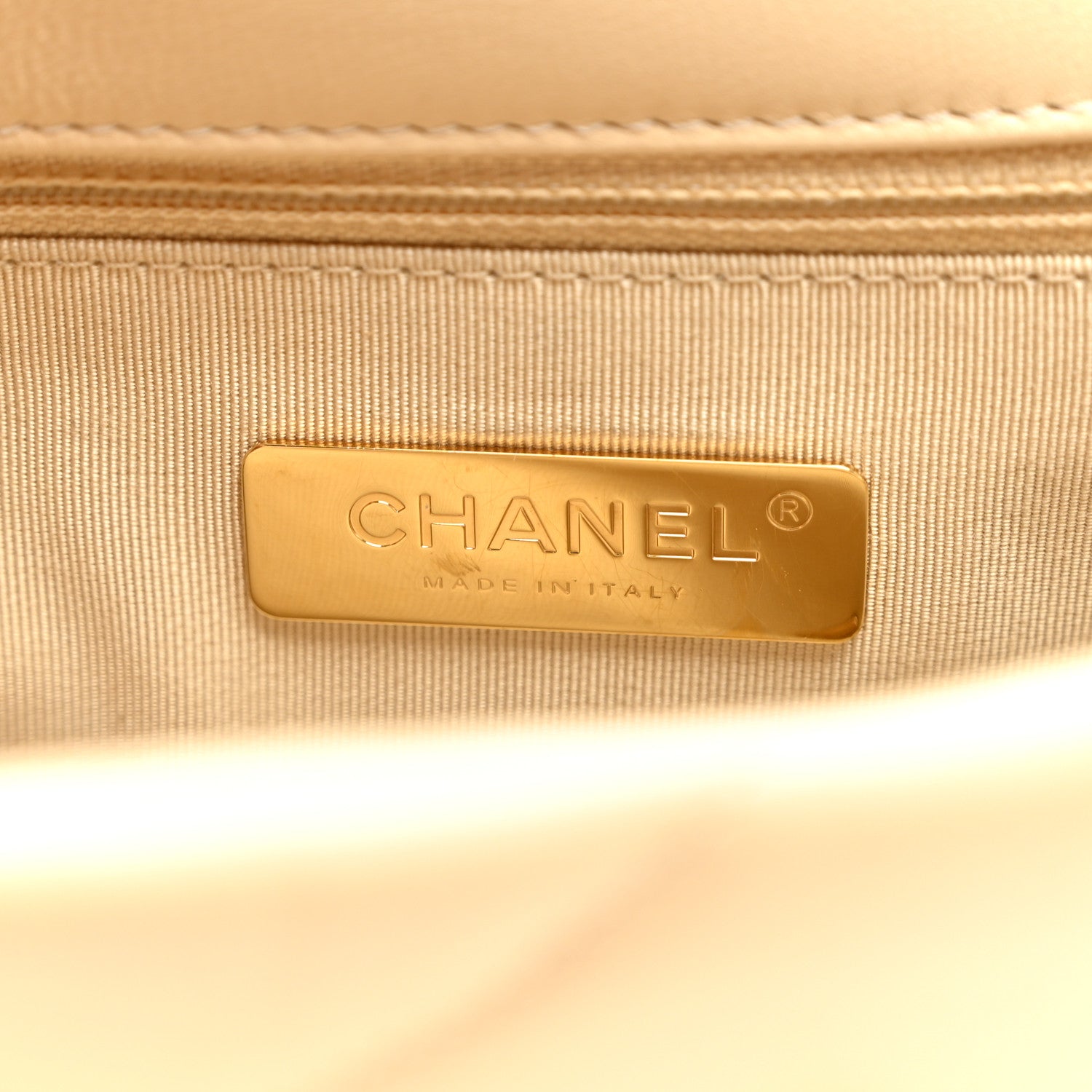 Chanel Lambskin Quilted Medium Chanel 19 Flap Light Beige 6 of 10