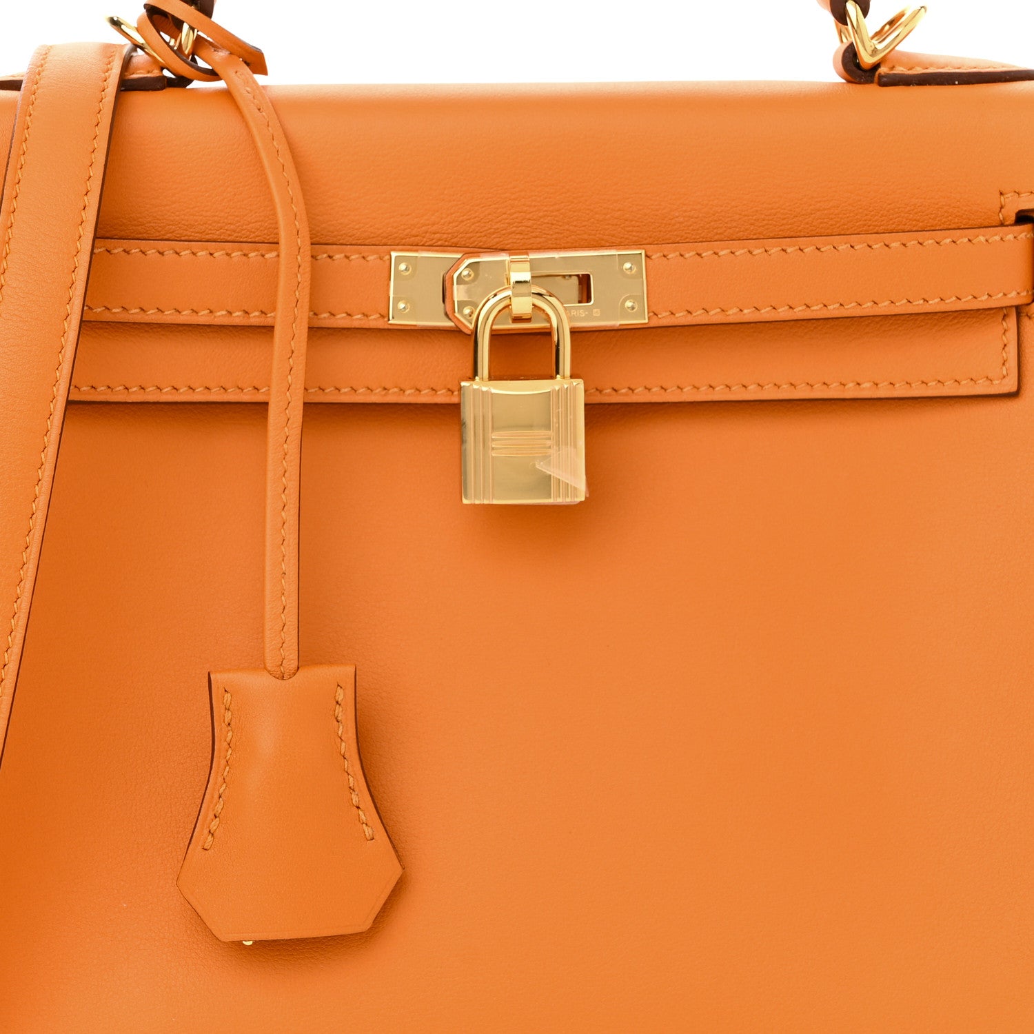 Hermes Swift Kelly Retourne 25 Abricot 8 of 11