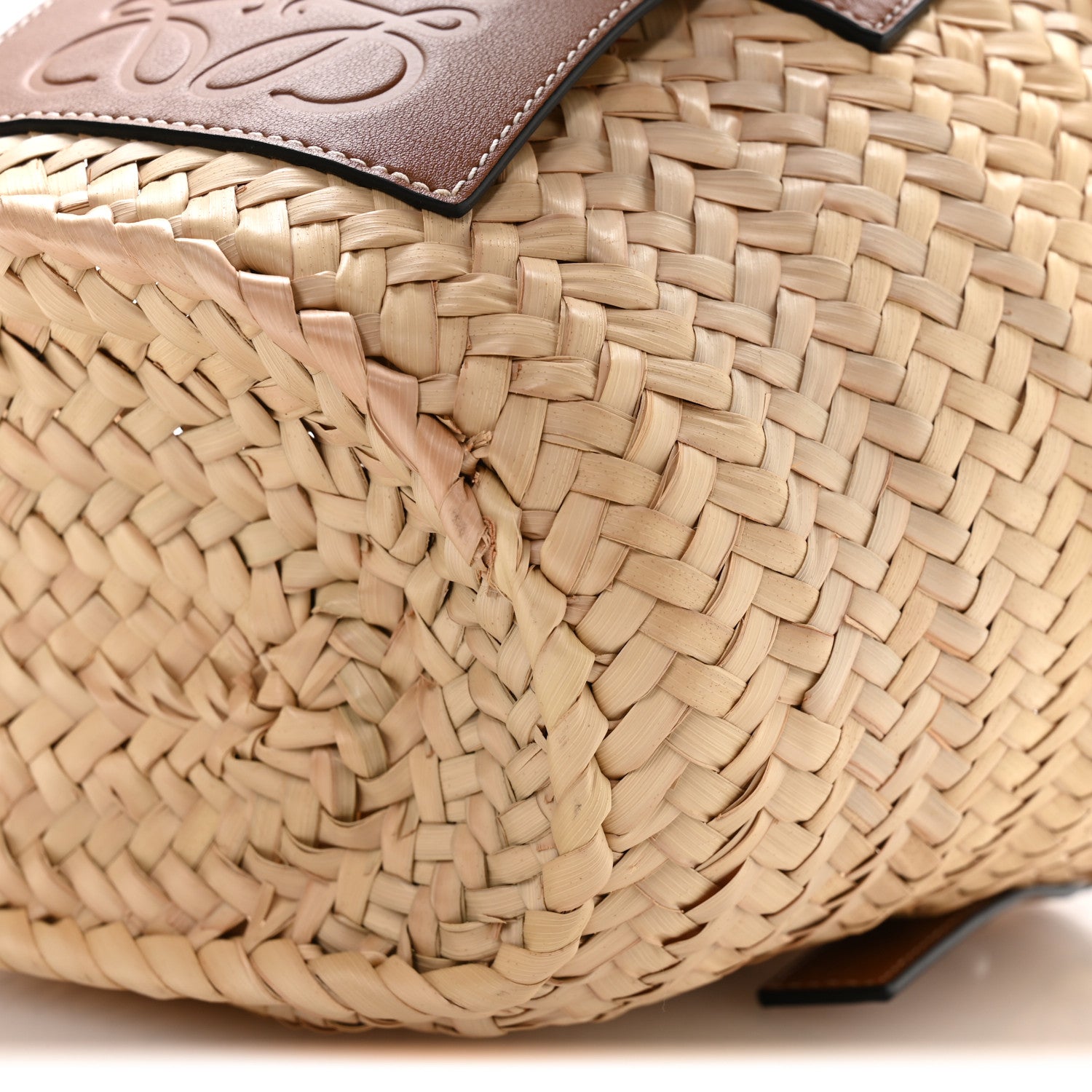 Loewe Raffia Small Basket Tote Bag Natural Tan 10 of 10