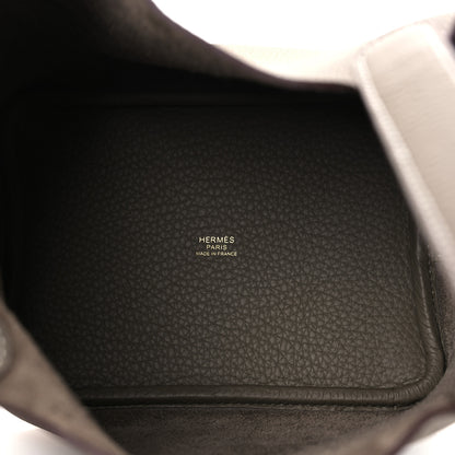 Hermes Taurillon Clemence Picotin Lock 18 PM Etoupe 5 of 12