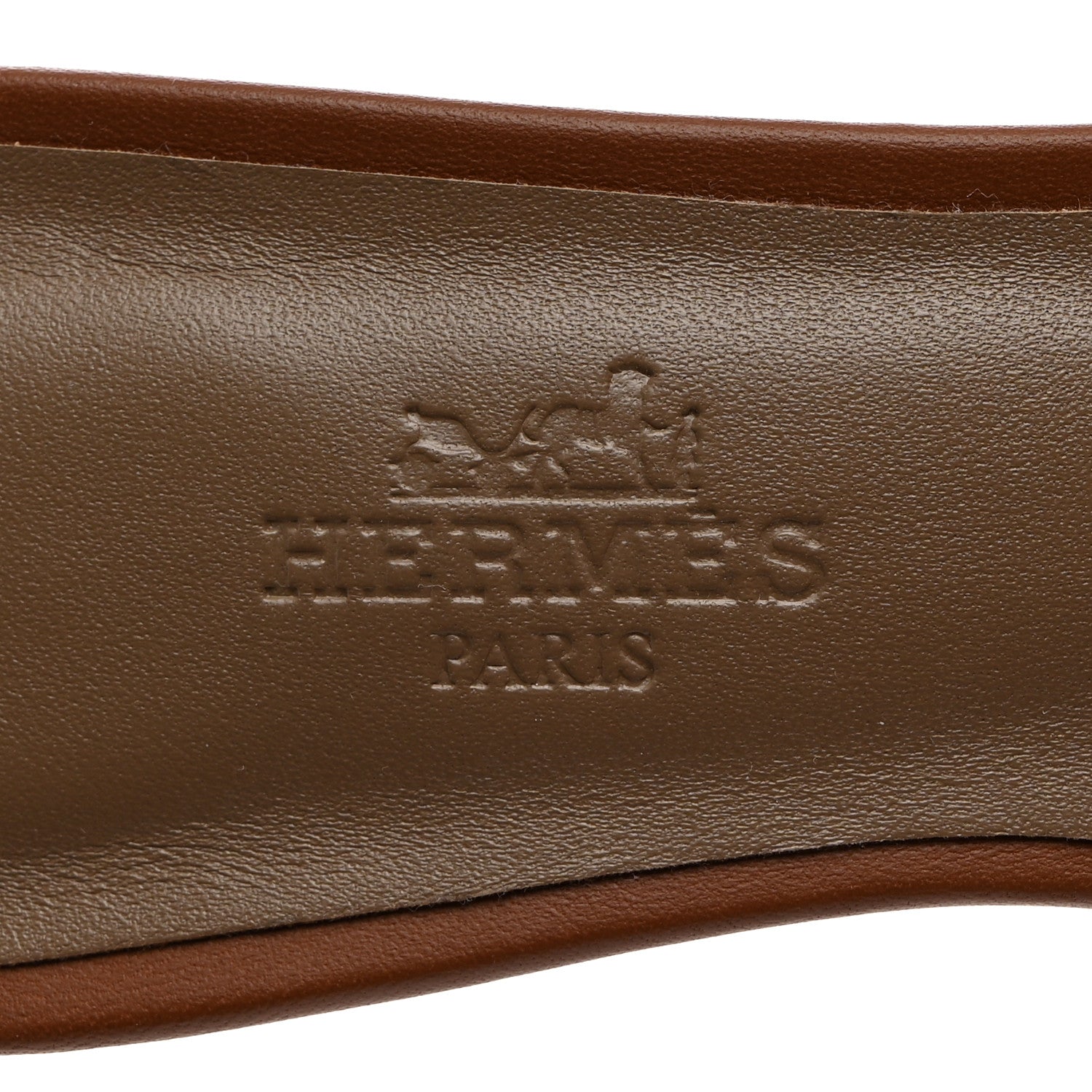 Hermes Calfskin Oasis Sandals 35 Gold 6 of 9