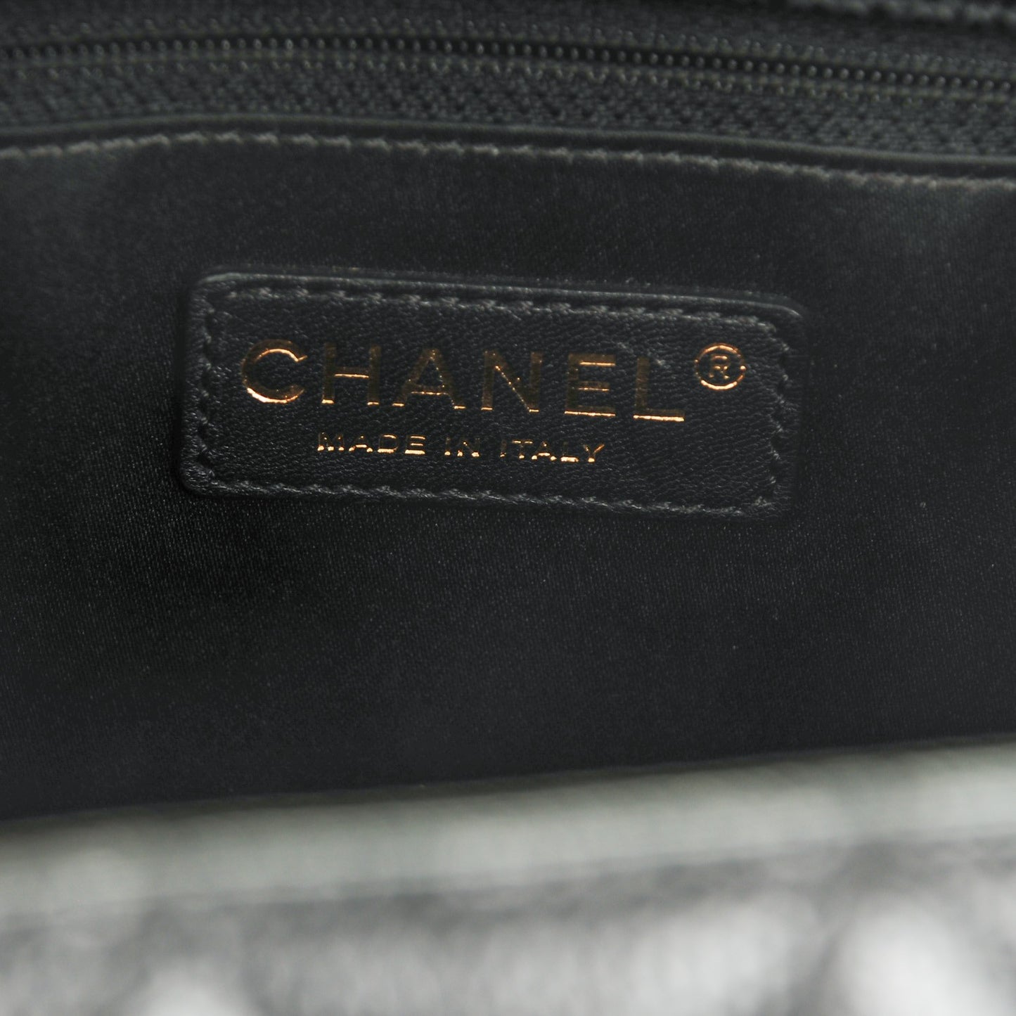 Caviar Quilted Grand Shopping Tote GST Black