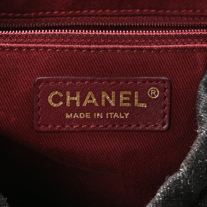 Chanel Denim Calfskin Quilted Backpack Dark Grey Black 6 of 10