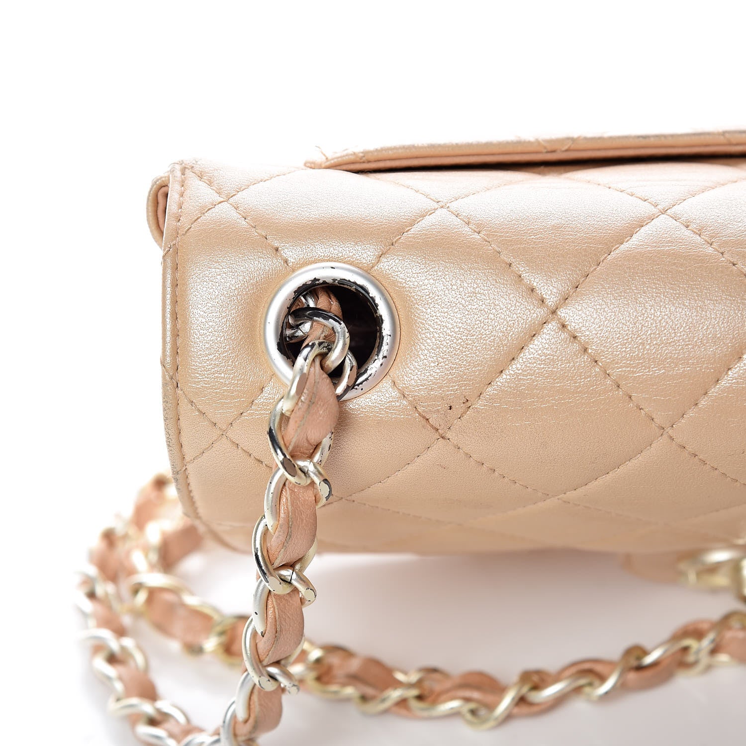 Chanel Lambskin Quilted Extra Mini Flap Light Beige 19 of 27