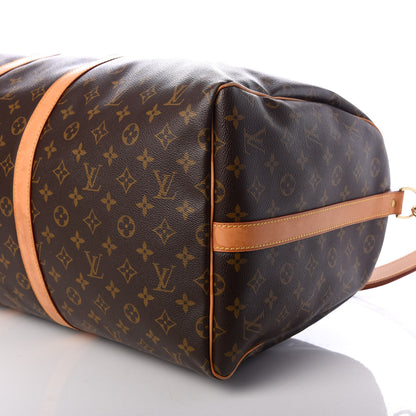 Louis Vuitton Monogram Keepall Bandouliere 55 8 of 8