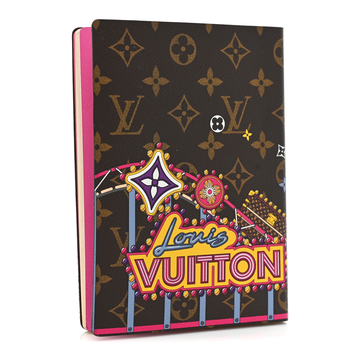 Louis Vuitton Monogram 2020 Christmas Animation Roller Coaster Notebook MM Pivoine 4 of 8