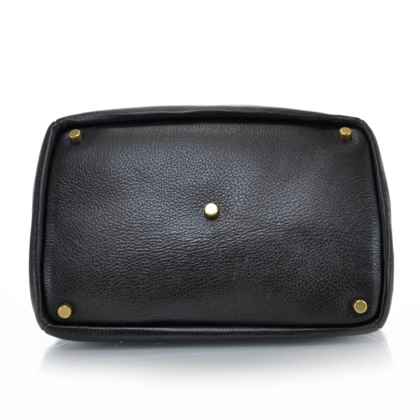 Leather Overseas Tote Brown