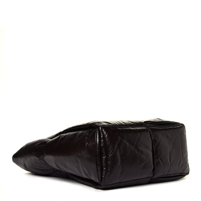 Bottega Veneta Calfskin Maxi Intrecciato Puffy Chain Tote Bag Fondente 3 of 4