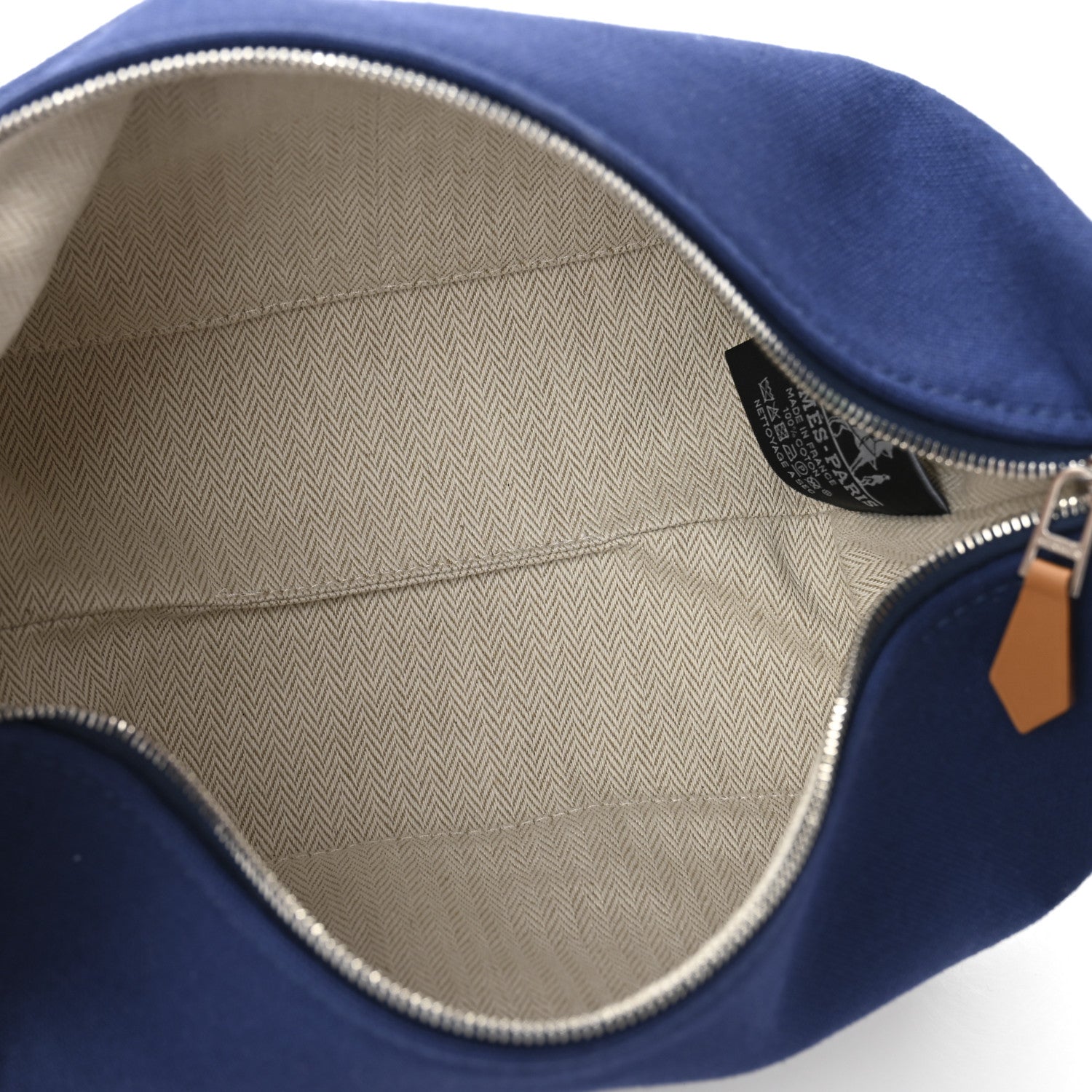 Hermes Canvas Small Bride-A-Brac Pouch Marine 5 of 6