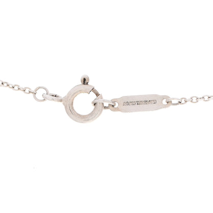 Tiffany Sterling Silver Pearl Ziegfeld Drop Pendant Necklace 5 of 5