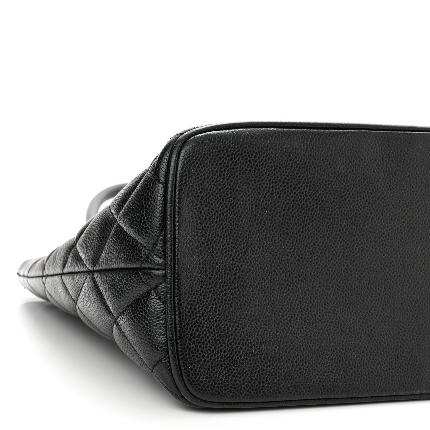 Caviar Quilted Medallion Tote Black