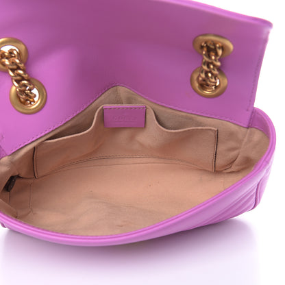 Gucci Calfskin Matelasse Mini GG Marmont Shoulder Bag Candy Mousse 5 of 11
