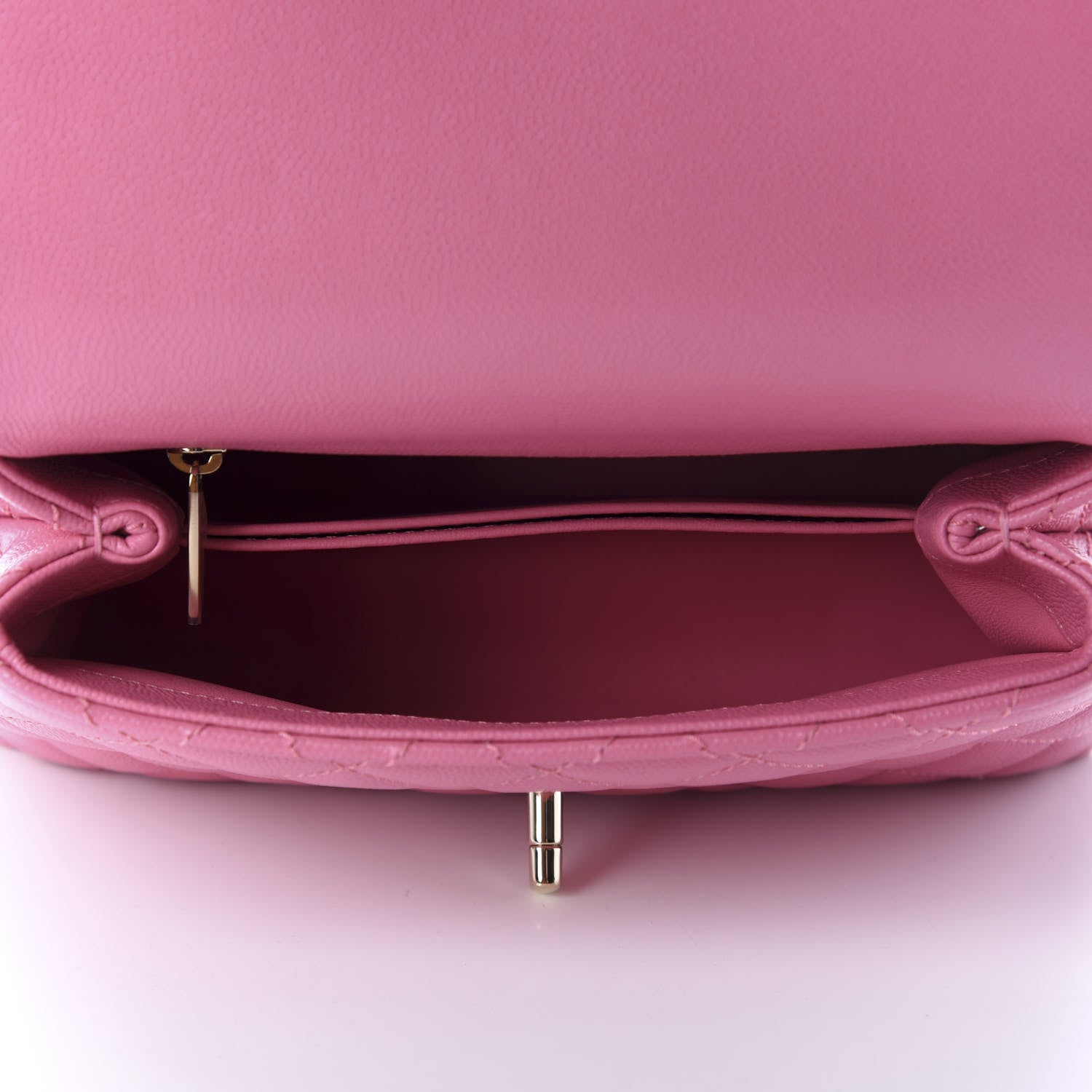 Chanel Caviar Quilted Mini Coco Handle Flap Pink 5 of 10
