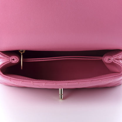 Chanel Caviar Quilted Mini Coco Handle Flap Pink 5 of 10