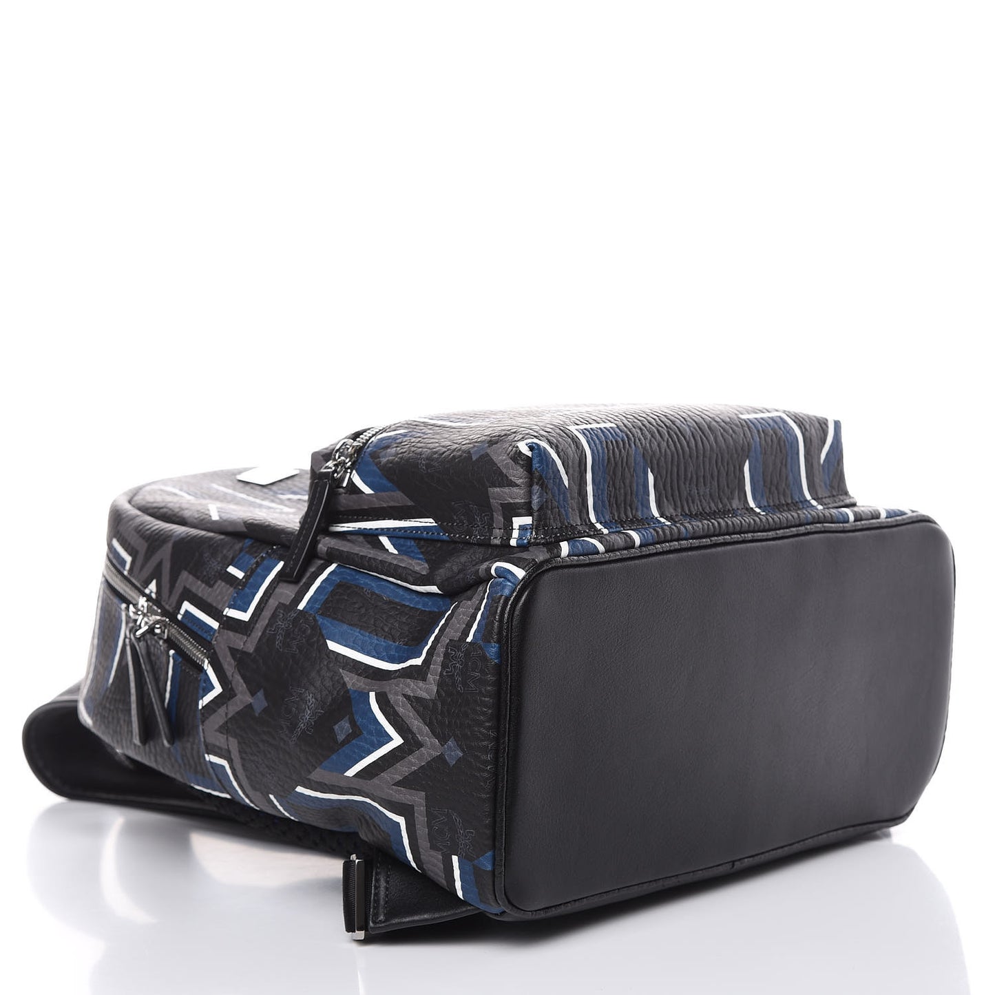Visetos Gunta Striped Printed Medium Stark Backpack Black