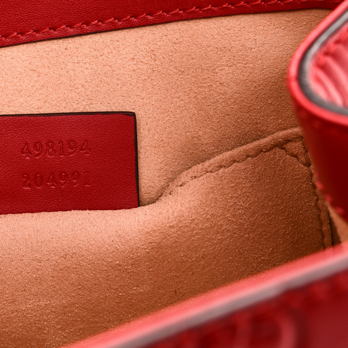 Guccissima Signature Padlock Backpack Hibiscus Red