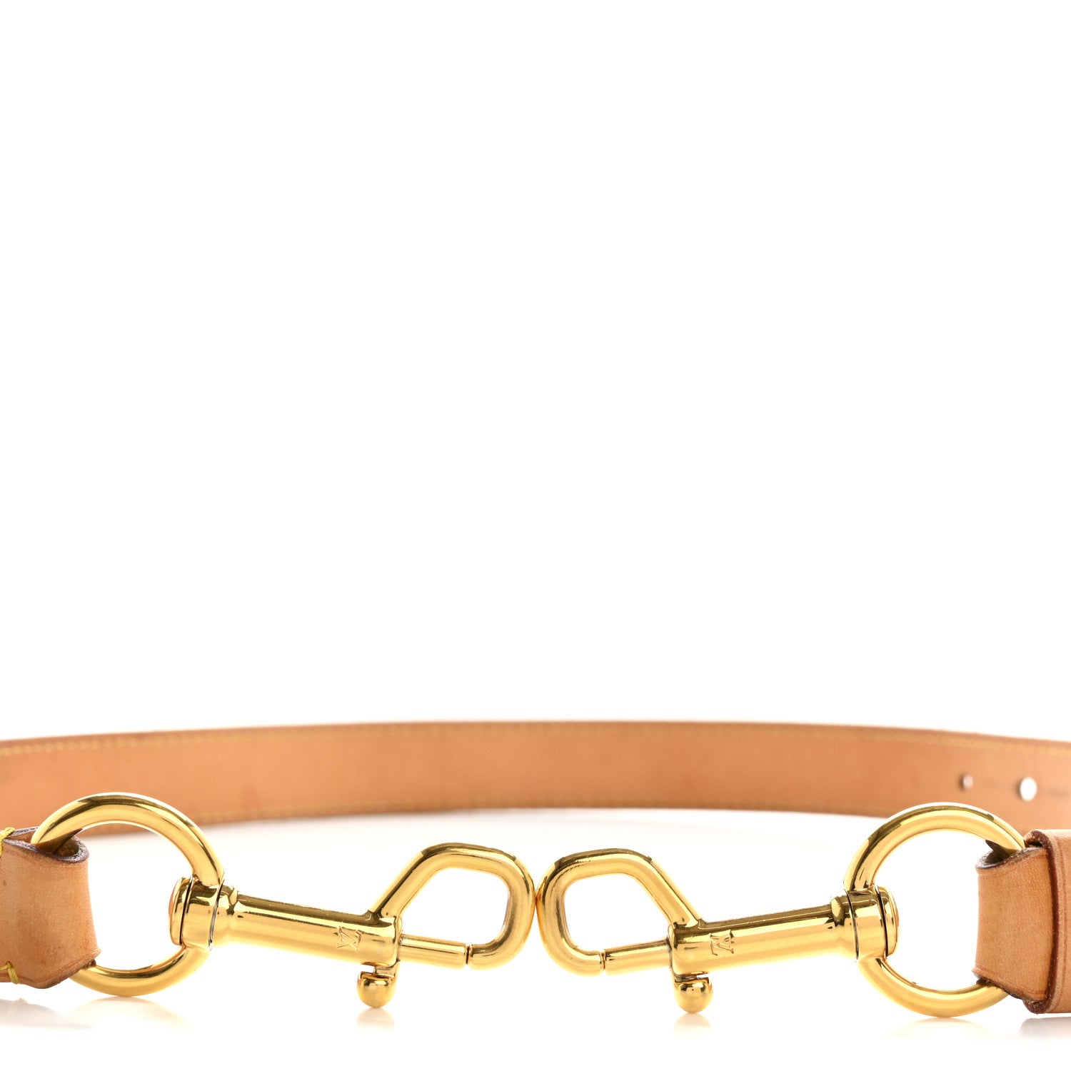 Louis Vuitton ゴールド V字型ベルト Louis Vuitton Vachetta 25mm Adjustable Shoulder Strap VVN 1744363