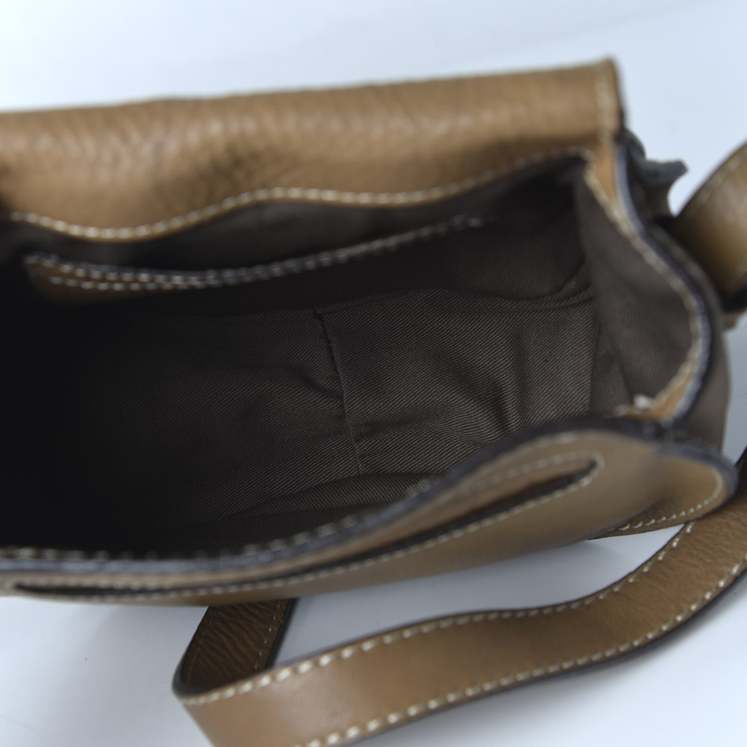 Chloe Calfskin Mini Marcie Round Crossbody Bag Nut 5 of 13
