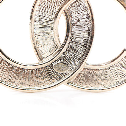 Chanel Crystal Pearl Chain Mania CC Earrings Gold 4 of 5