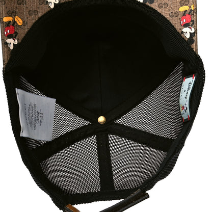 Gucci X DISNEY Mini Vintage GG Supreme Monogram Mickey Mouse Baseball Hat S Beige Vintage Sun Oil 4 of 4