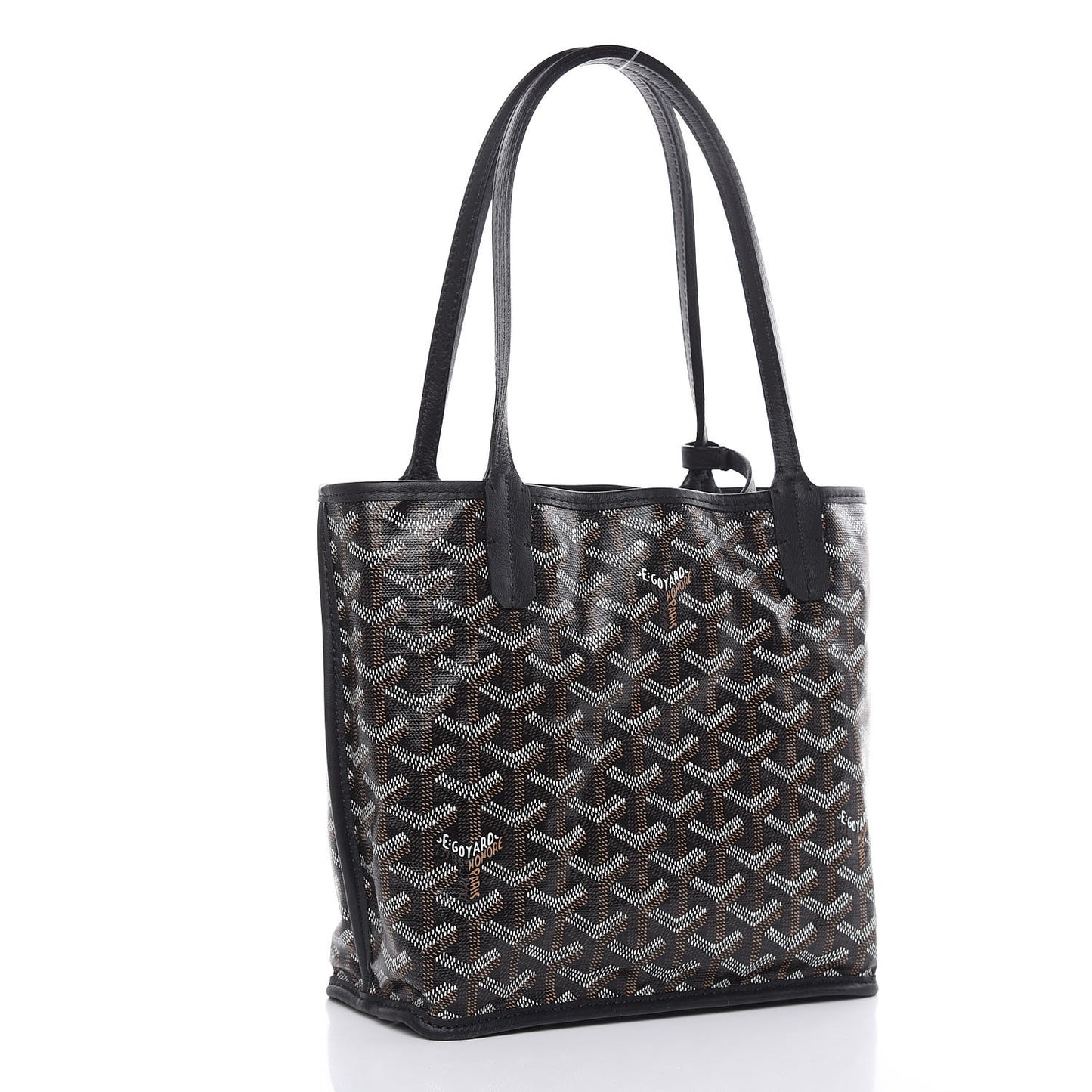 Goyardine Reversible Mini Anjou Black