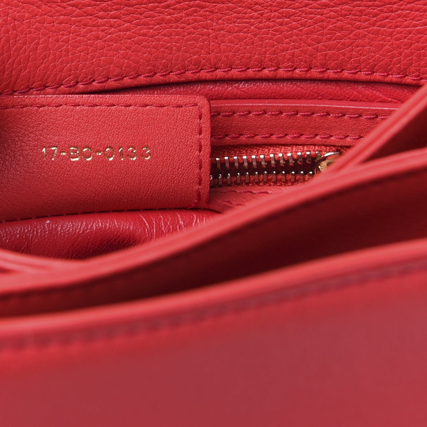 Christian Dior Calfskin Small Diorling Red 9 of 12