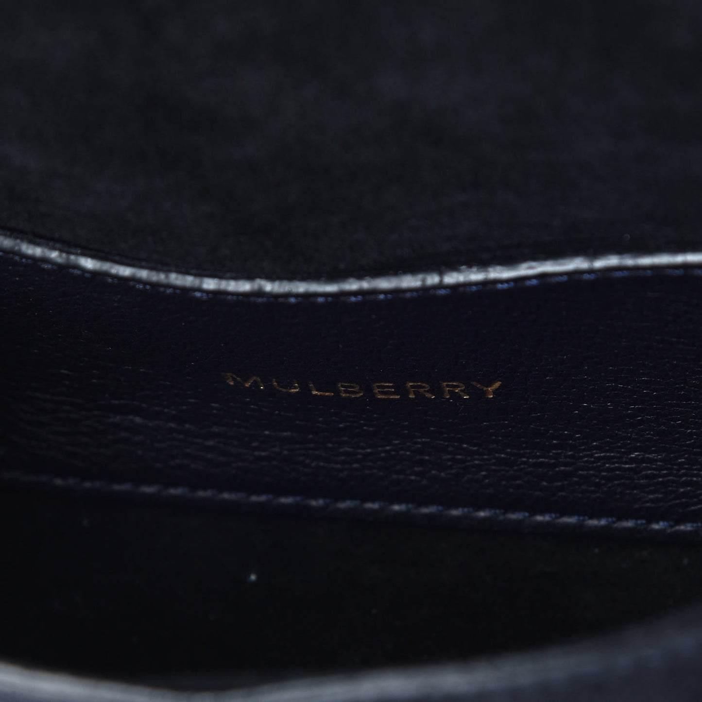 Suede Studded Mini Lily Flap Ink Blue