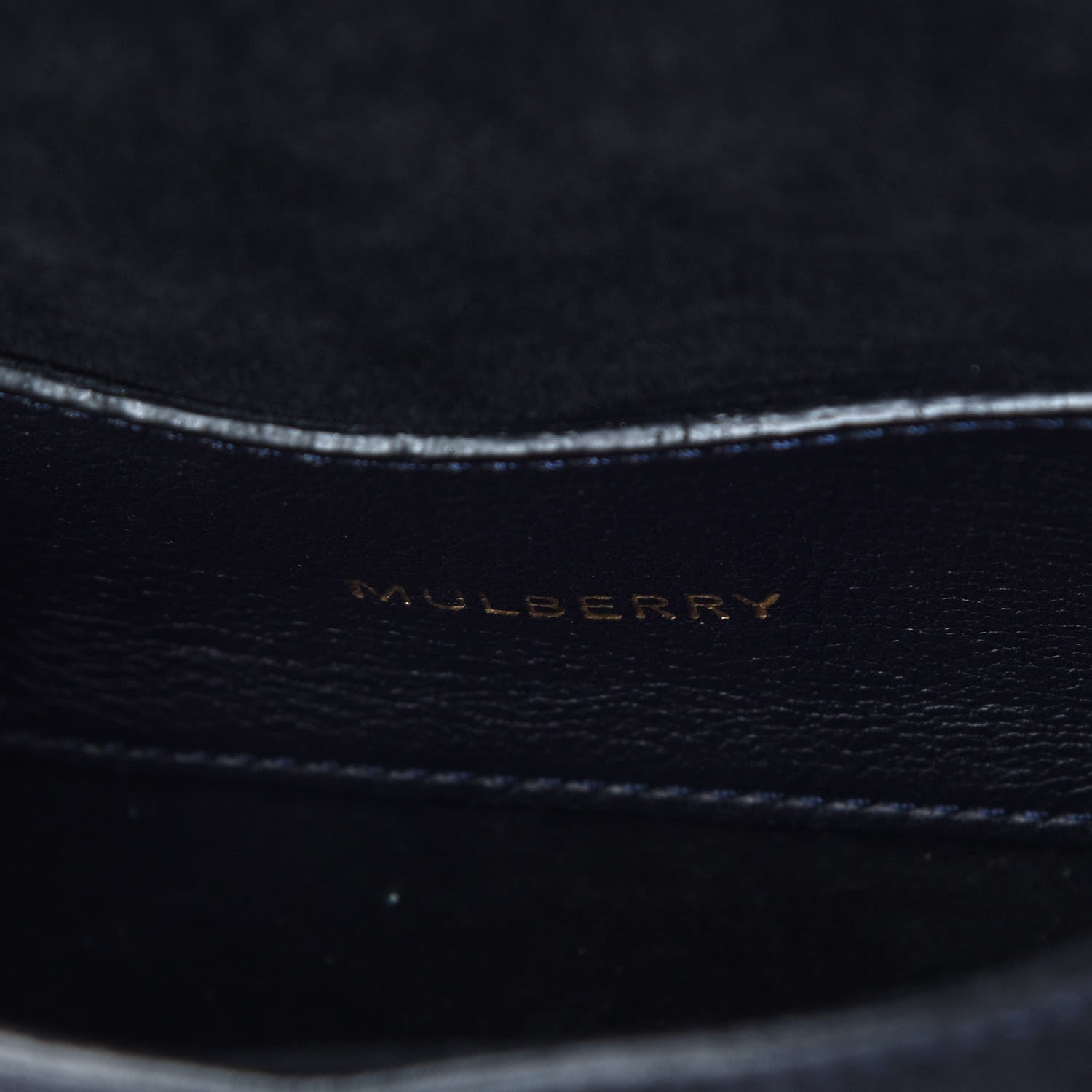 Mulberry Suede Studded Mini Lily Flap Ink Blue 8 of 9