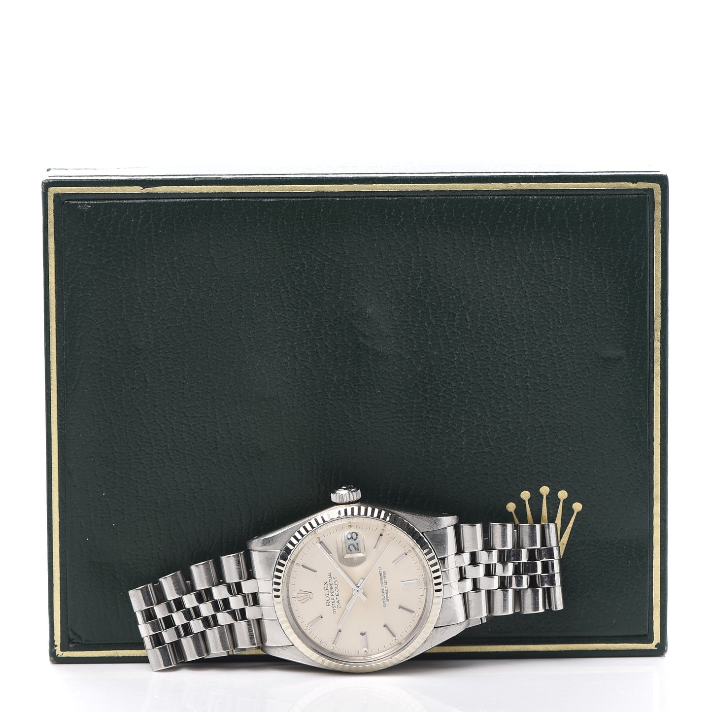 Stainless Steel 18K White Gold 36mm Oyster Perpetual Datejust Watch Silver 16234
