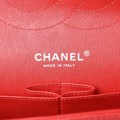 Chanel Lambskin Quilted Jumbo Double Flap Red 6 of 8